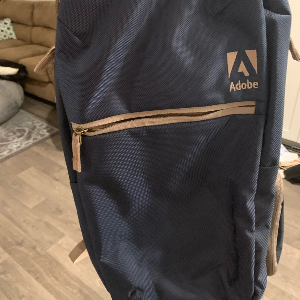 Backpack with multiple pockets.